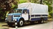 De vrachtwagen van Steffen na restauratie.