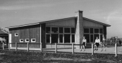 De in aanbouw zijnde kleuterschool aan de Watse Eelkestrjitte.