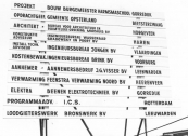 De bouw van de Burgermeester Harmsmaschool in 1980 werd uitgevoerd door de bovenstaande bedrijven.