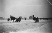 Op de ijsbaan van Gorredijk Folkert Coehoorn aan het Belslidzjen. (foto via D.Coehoorn)