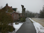 Warmehoek in de winter van januari 2010. De woning werd gebouwd in 1906 en in 1979 verbouwd.