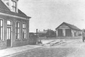 Omstreeks 1950 waren de rails van de tramlijn Gorredijk - Heerenveen al opgeruimd.