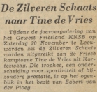 Zilveren schaats.