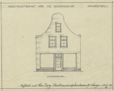 Voorstel voorgevel Hoofdstraat 43, 1957