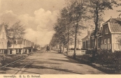 1932,  Gezicht op de U.L.O. school aan de Stationsweg te Gorredijk.