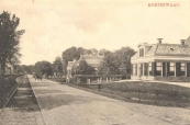 1911, De Hegedyk met links de tramrails.