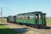 Rijtuig NTM C 205 bij de Stoomtram Hoorn-Medemblik, te Twisk; 29 september 2013.