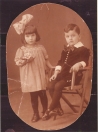 Magalina(Magda) Leefsma 1918-1943 en Izak Leefsma (1917-1944), kinderen van Jozef Leefsma