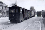 Tram 23 op de stationsweg op 23 mei 1939.