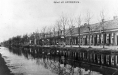 De door gebr. Eisenga gebouwde huizen aan het zuideinde van de Langewal in Kortezwaag werden de 