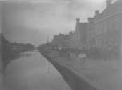 Muziekkorpsen op de Brouwerswal te Gorredijk.